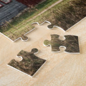 農場 |ミシガン州の赤い木造納屋 ジグソーパズル (側面)