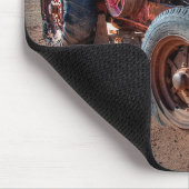 農場 |ラスティアンティークトラクター マウスパッド (コーナー)