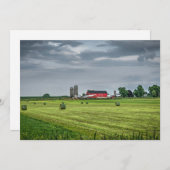 農場 |レッドバーン&サイロ春 サンキューカード (正面/裏面)