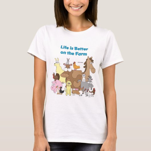 農場-ワイシャツでよくして下さい Tシャツ (正面)