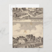 農場、住居、パイプ工事 ポストカード (正面/裏面)