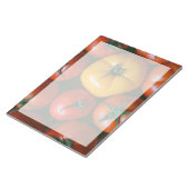 農場 |光沢のある赤と黄色のトマト ノートパッド (アングル)