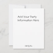 農場(写真カード)でパーティを楽しもう 招待状 (裏面)