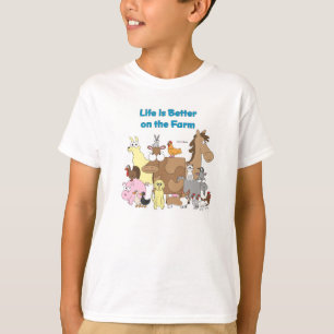 農場-子供のワイシャツでよくして下さい Tシャツ
