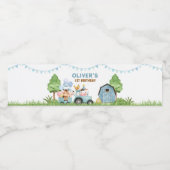 農場、畜生、納屋周囲の庭、牧場の水のボトルL ペットボトルラベル (シングルラベル)