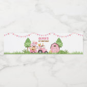 農場、畜生、納屋周囲の庭、牧場の水のボトルL ペットボトルラベル (シングルラベル)