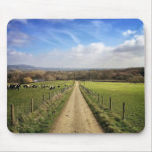 農場 |英語のカントリーサイドダートロード マウスパッド (正面)