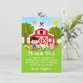 農場 赤い誕生日 黒髪の少年 サンキューカード (スタンド正面)