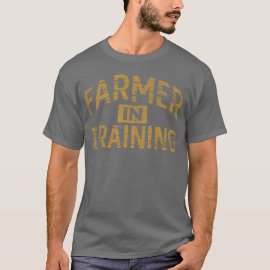 農場+農業+愛好家+未来の農家 Tシャツ (正面)