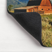 農場 |雪に覆われたバーン マウスパッド (コーナー)