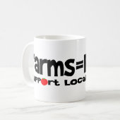 農場=食糧 コーヒーマグカップ (正面左)