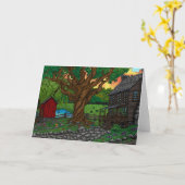 農場 #2 のグリーティングカード カード (黄色い花)