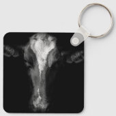農場 | B&Wカウヘッドショット キーホルダー (裏面)