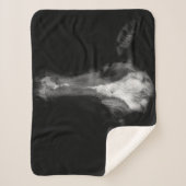 農場 | B&Wカウヘッドショット シェルパブランケット (正面)