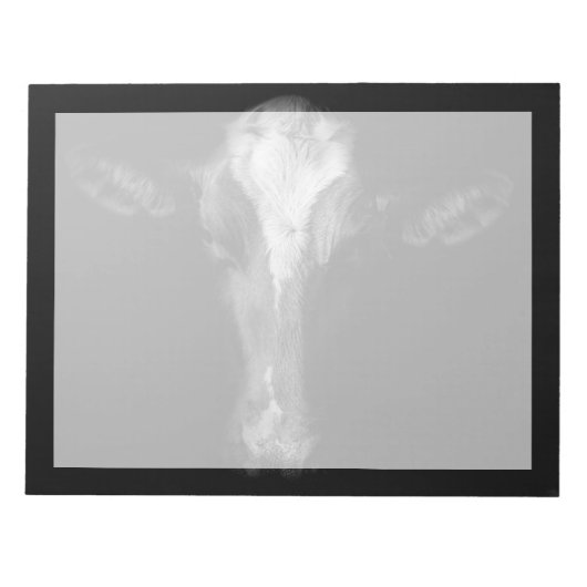 農場 | B&Wカウヘッドショット ノートパッド (正面)