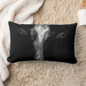 農場 | B&Wカウヘッドショット ランバークッション (ブランケット)