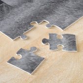 農場 | BW American Flag Barn Scene ジグソーパズル (側面)