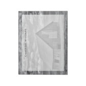 農場 | BW American Flag Barn Scene ノートパッド (回転)