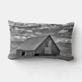 農場 | BW American Flag Barn Scene ランバークッション (裏面)