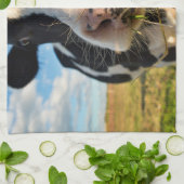 農場 | Holstein Cow Chewing キッチンタオル (折り畳み)