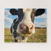 農場 | Holstein Cow Chewing ジグソーパズル (横)