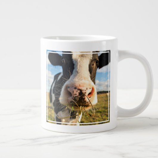 農場 | Holstein Cow Chewing ジャンボコーヒーマグカップ (右)