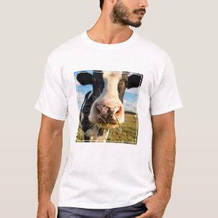 農場 Holstein Cow Chewing Tシャツ