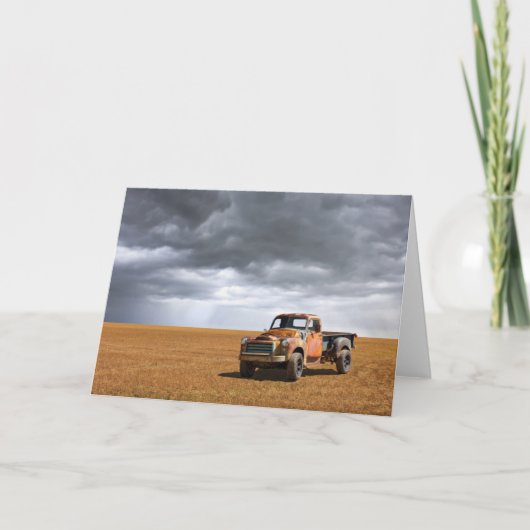 農場 | Old Truck in Field カード (正面)