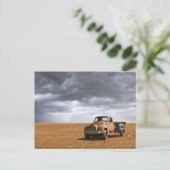 農場 | Old Truck in Field ポストカード (スタンド正面)