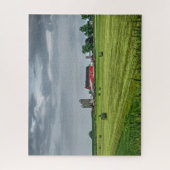 農場 | Red Barn & Siloの春ジグソーパズル ジグソーパズル (縦)