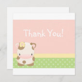 農場Moo牛サンキューカードを騙します サンキューカード (正面/裏面)