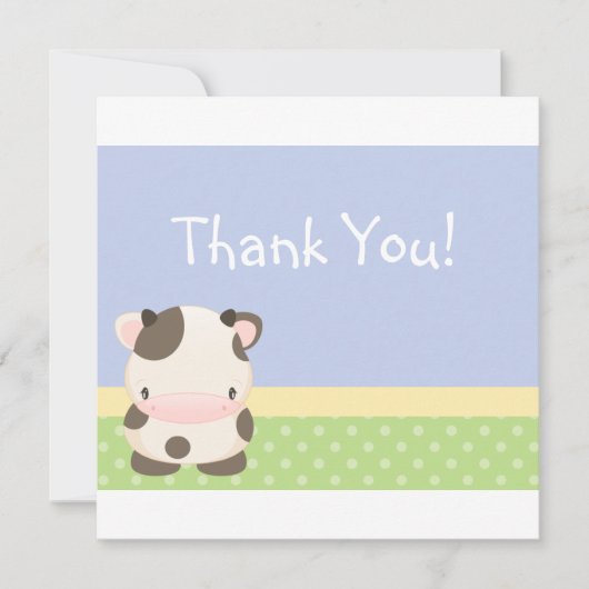農場Moo牛サンキューカードBを騙します サンキューカード (正面)