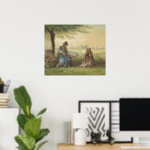 農夫が休む ポスター (ホームオフィス)