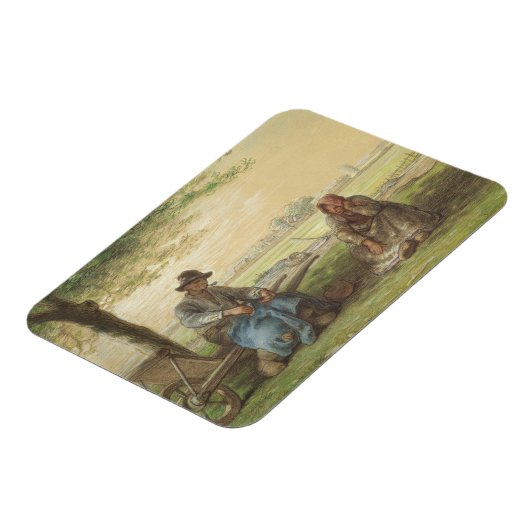 農夫が休む マグネット (左側)