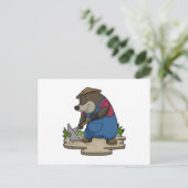 農夫としてのモグラ ポストカード (スタンド正面)