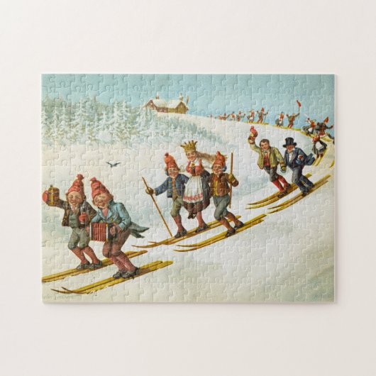 農夫のウィルヘルム結婚・ラーセンのクリスマスカード ジグソーパズル (横)