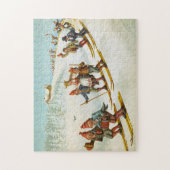 農夫のウィルヘルム結婚・ラーセンのクリスマスカード ジグソーパズル (縦)