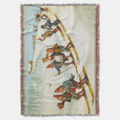 農夫のウィルヘルム結婚・ラーセンのクリスマスカード スローブランケット (正面縦)