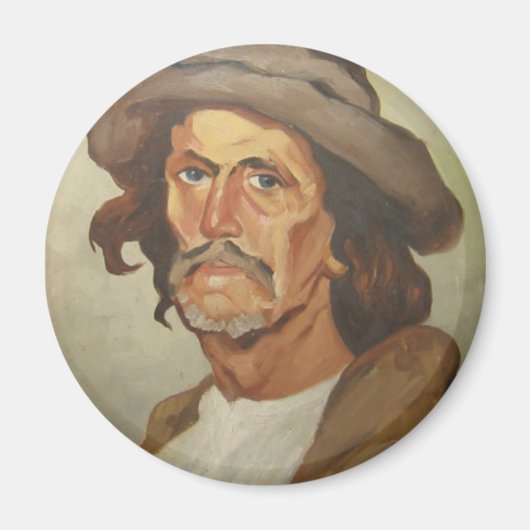 農夫のポートレート（Ipolit Stranmbu著） マグネット (正面)