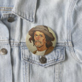 農夫のポートレート（Ipolit Stranmbu著） 缶バッジ (インサイチュ)