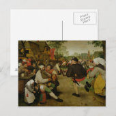 農夫の踊り， 1568 ポストカード (正面/裏面)