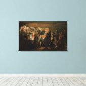 農夫の農夫の訪結婚問 キャンバスプリント (インサイチュ (ウッドフロア))