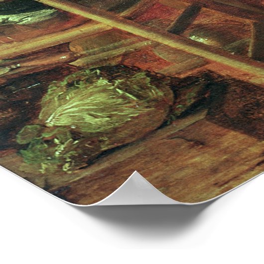 農夫の食事 ポスター (角)