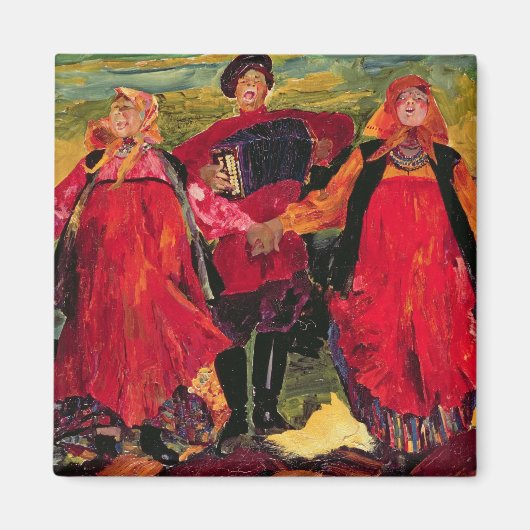 農夫ロシアのの歌 マグネット (正面)