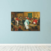 農夫結婚の1568年 キャンバスプリント (インサイチュ (ウッドフロア))