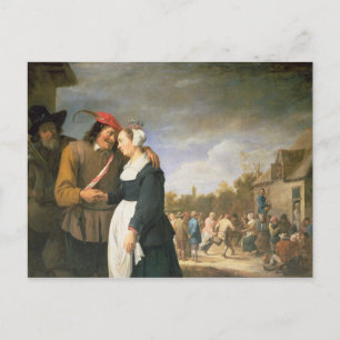 農夫結婚の1648年 ポストカード