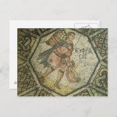 農夫運の鶏と卵かご ポストカード (正面/裏面)