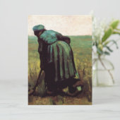 『農婦が穴を掘る』(のうふがあなをほる) by ヴィンセント・ファン・ゴッホ 招待状 (スタンド正面)