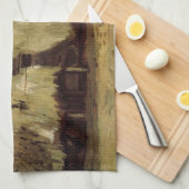 『農婦の小屋を掘る』(のうふのこやをほる) by ヴィンセント・ファン・ゴッホ キッチンタオル (四つ折り)