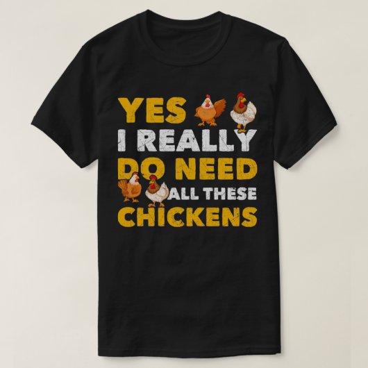 農家おもしろいギフトアイディアチキンプルオーバー Tシャツ (デザイン正面)